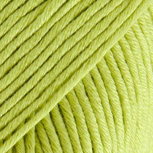 100% Cotton Yarn for Knitting and Crocheting, 3 or Light, DK, Worsted  Weight, Drops Muskat, 1.8 oz 109 Yards per Ball (20 Light Mint)