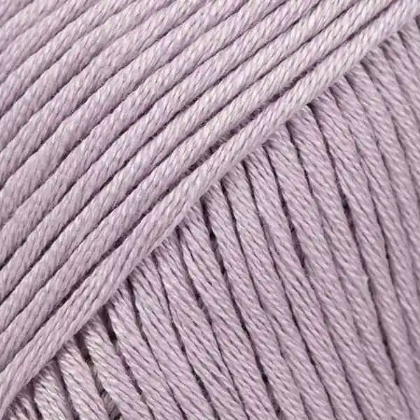 Mercerized 100% Cotton Yarn for Knitting and Crocheting, 3 or Light, DK,  Worsted Weight, Drops Muskat, 1.8 oz 109 Yards per Ball (01 Lavender)