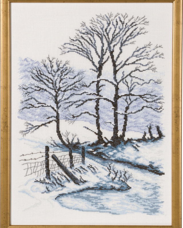 Embroidery Kit Winter R5350 34 x 47 cm / 13.39 x 18.5 in