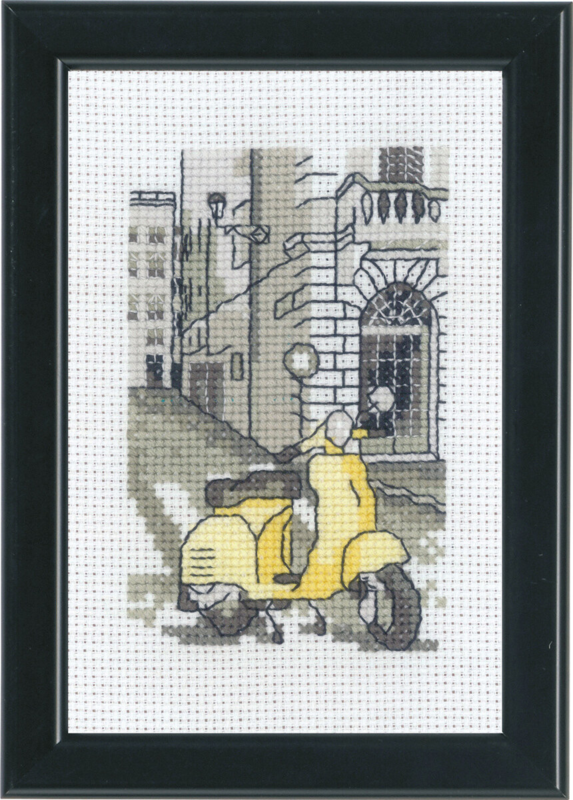 Embroidery Kit Rome 10 x 15 cm / 3.94 x 5.91 in