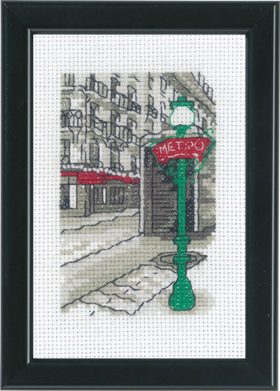 Embroidery Kit Paris 10 x 15 cm / 3.94 x 5.91 in
