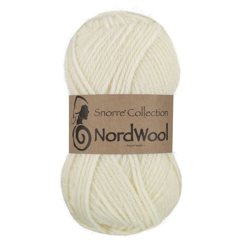 Viking Snorre NordWool 100 Bleached white