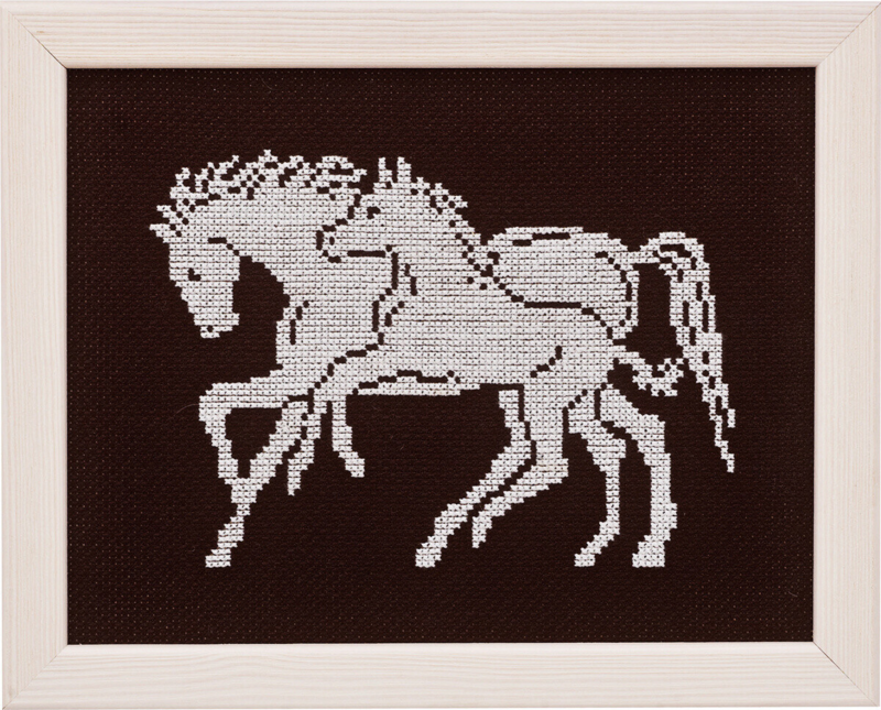 Embroidery Kit Horse with Foal 5381 17 x 22 cm / 6.69 x 8.66 in