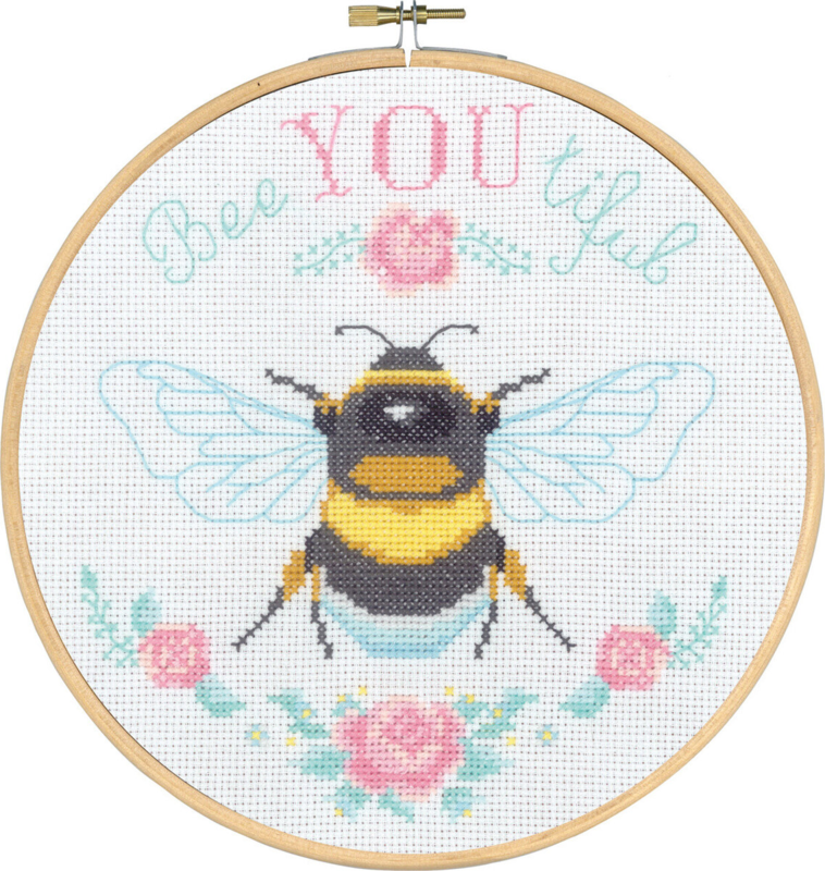 Embroidery Kit Bee You Tiful 20 cm/8 in dia. M/5810/20
