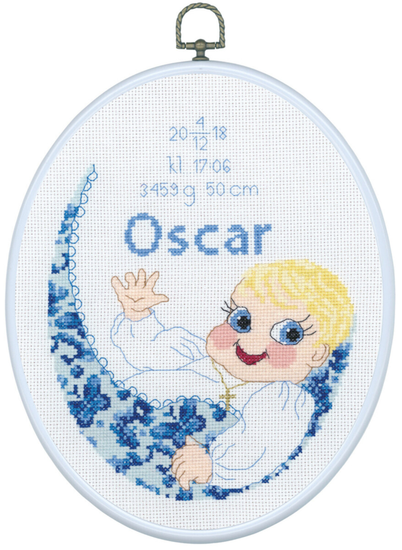 Embroidery Kit Oscar m/5958/03 20 x 26 cm / 8 x 10 in
