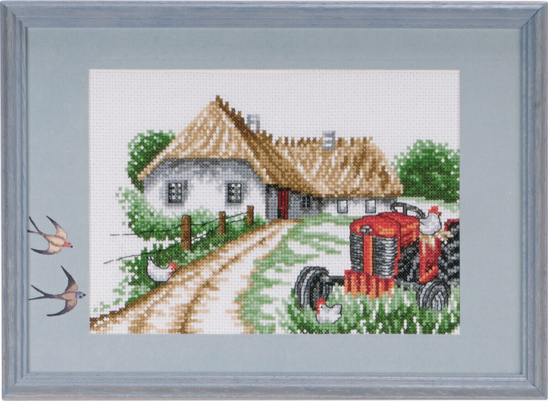 Embroidery Kit Red Ferguson incl. PP2313 29 x 20 cm / 11.42 x 7.87 in