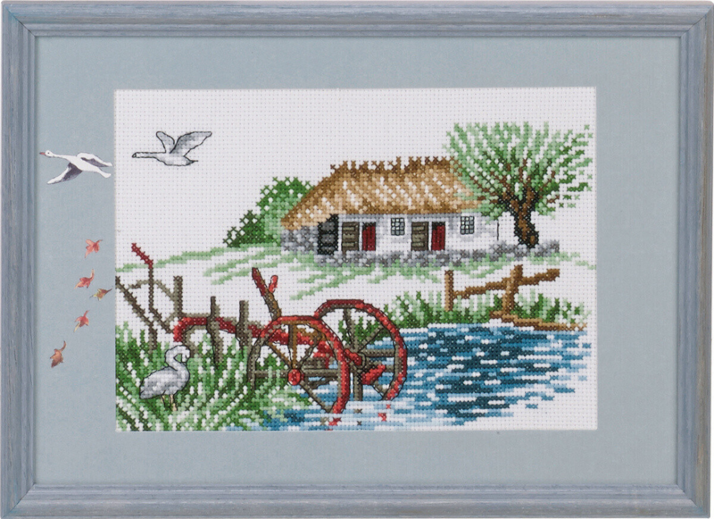 Embroidery Kit The Plow incl. PP2313 29 x 20 cm / 11 x 8 in