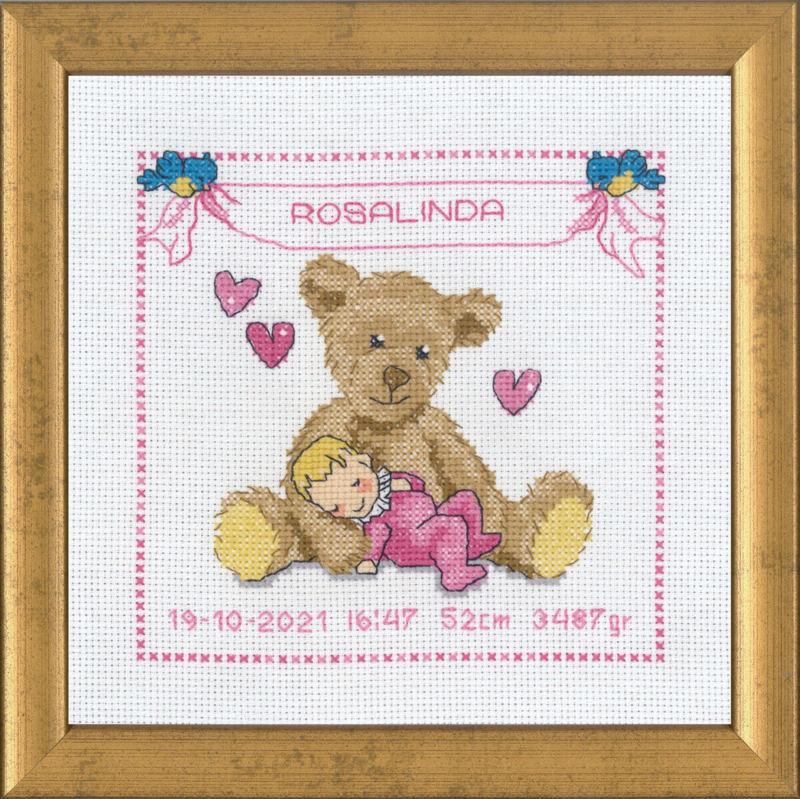 Embroidery Kit Rosalinda R5500 19 x 19 cm / 7.48 x 7.48 in