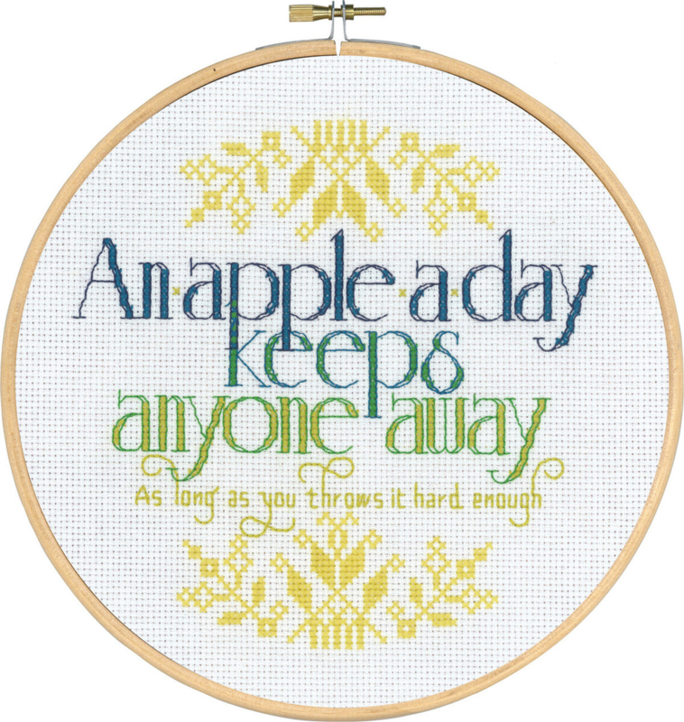 Embroidery Kit An Apple a Day M5810/22 20 cm / 7.87 in dia.