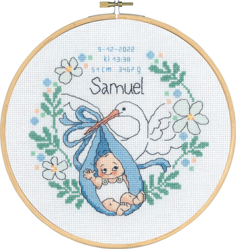 Embroidery Kit Baptism Samuel m 5810/22 20Ø / 7.87 in dia.