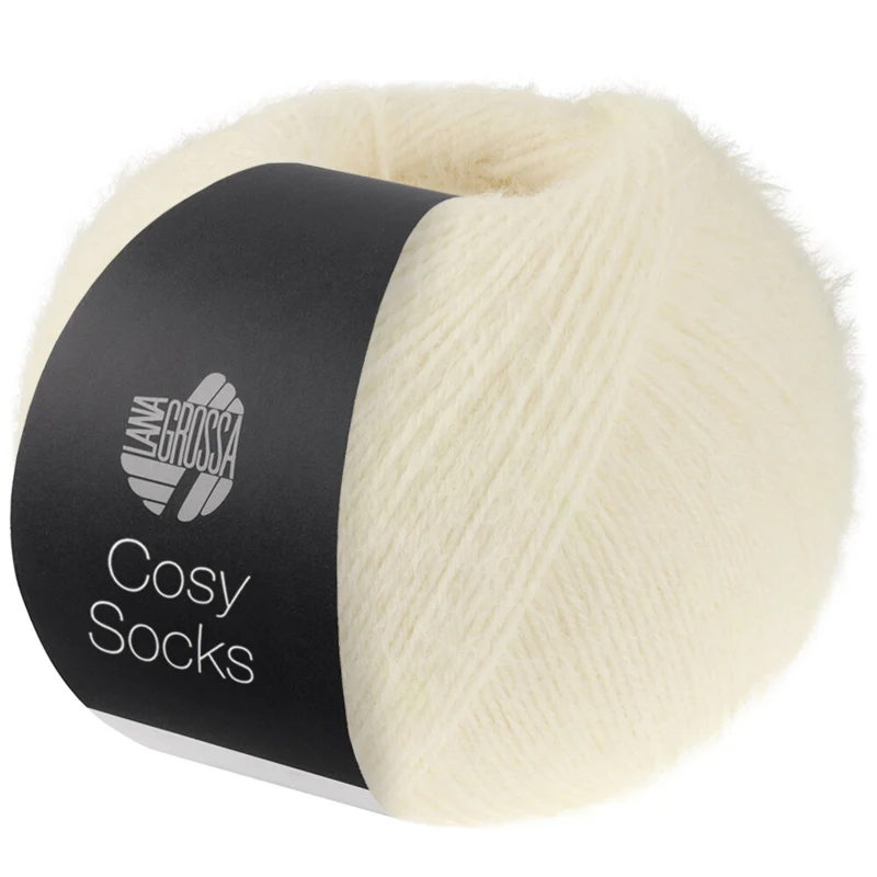 Lana Grossa Cosy Socks 10 White