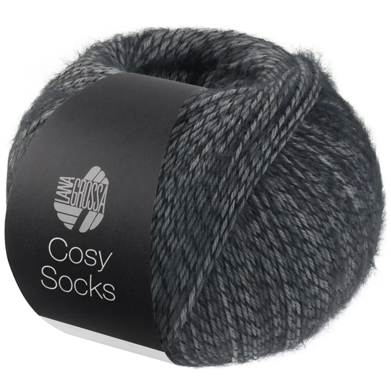 Lana Grossa Cosy Socks 07 Dark gray