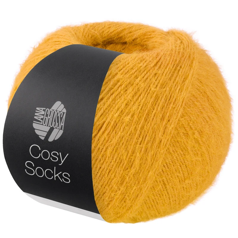 Lana Grossa Cosy Socks 11 Yellow orange