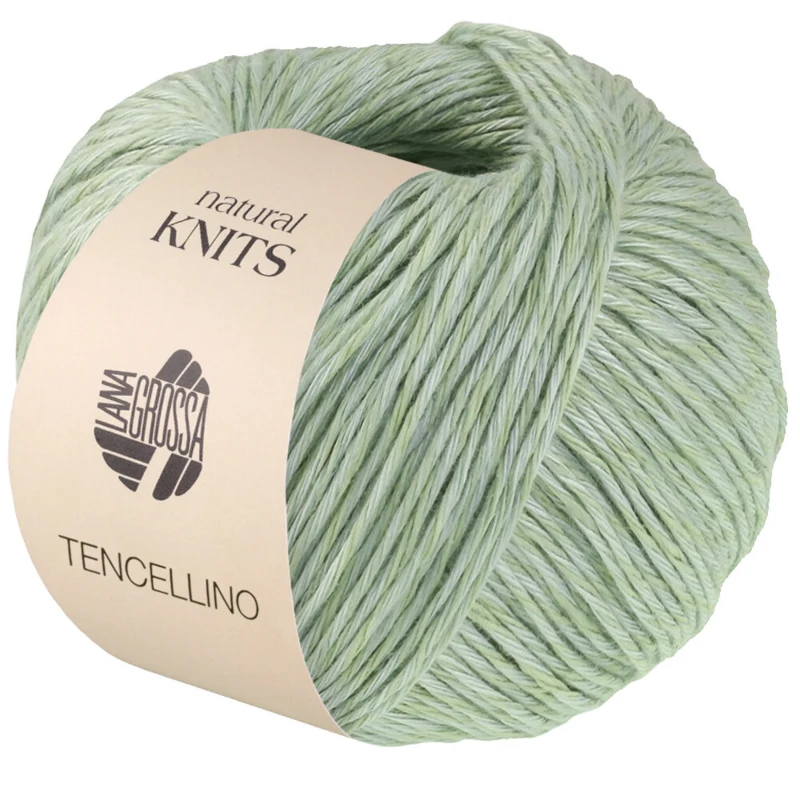Lana Grossa Tencellino 04 White green