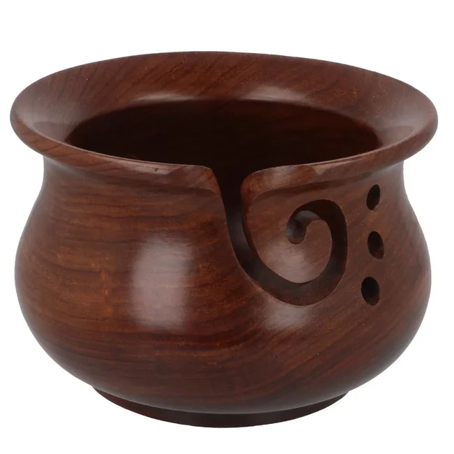 Scheepjes Yarn Bowl, Rosewood, 5.9''x3.9'' (15x10 cm)