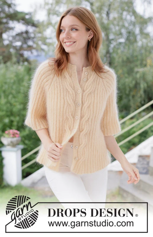 267-18 Sunset Sorbet Cardigan by DROPS Design