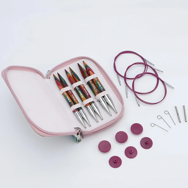 KnitPro Symfonie 2 Interchangeable Circular Needle Set, Chunky, 5" (13 cm)