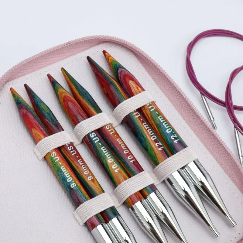 KnitPro Symfonie 2 Interchangeable Circular Needle Set, Chunky, 5" (13 cm)