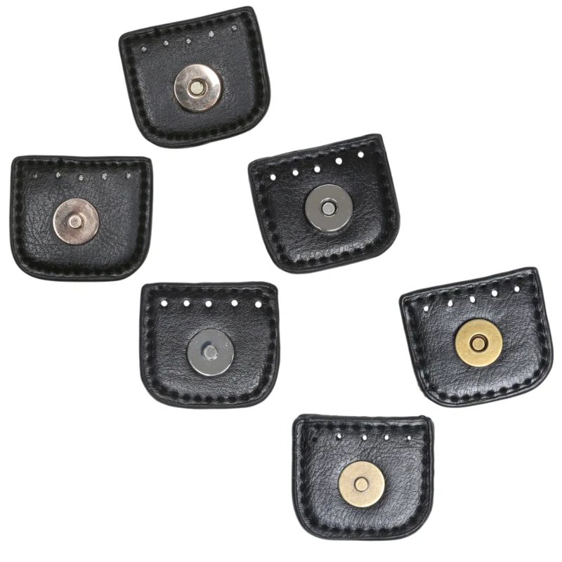 Go Handmade Magnetic Snap Closure 4 cm Black with gold, silver and bronze