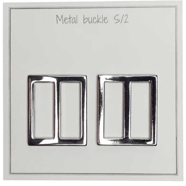 Go Handmade Metal Buckle 31 x 28 mm, Silver