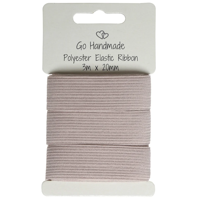 Go Handmade Elastic Band: 3 m x 20 mm, Mushroom