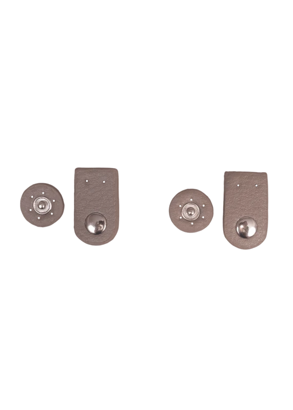 Go Handmade Bag closure with press stud: Beige/silver