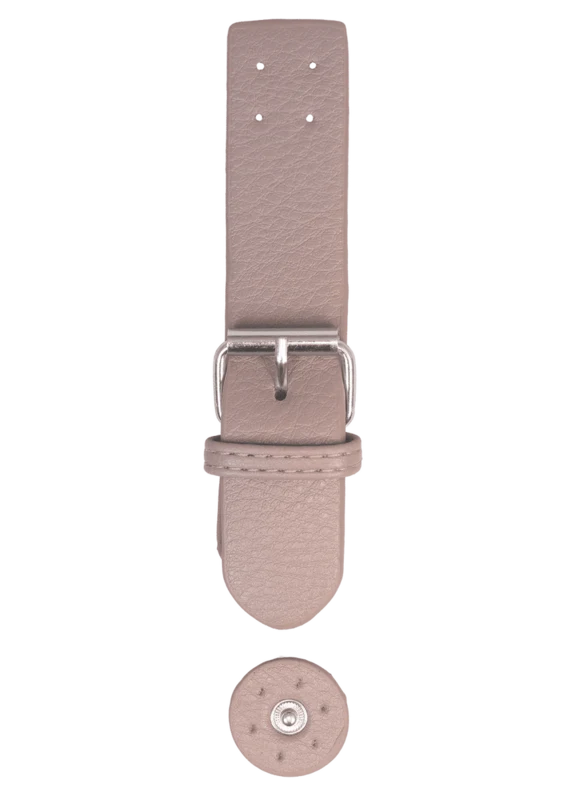 Go Handmade Clasp with press stud: Beige/silver