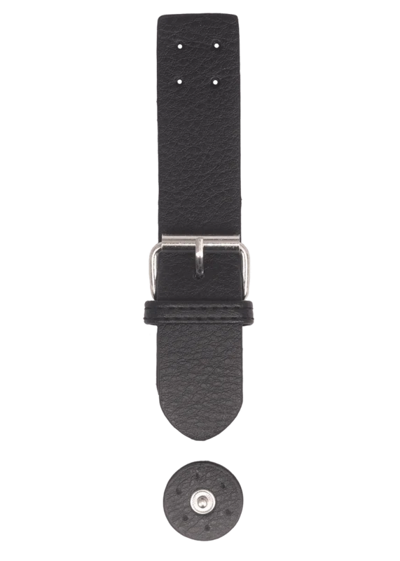 Go Handmade Clasp with press stud: Black/silver