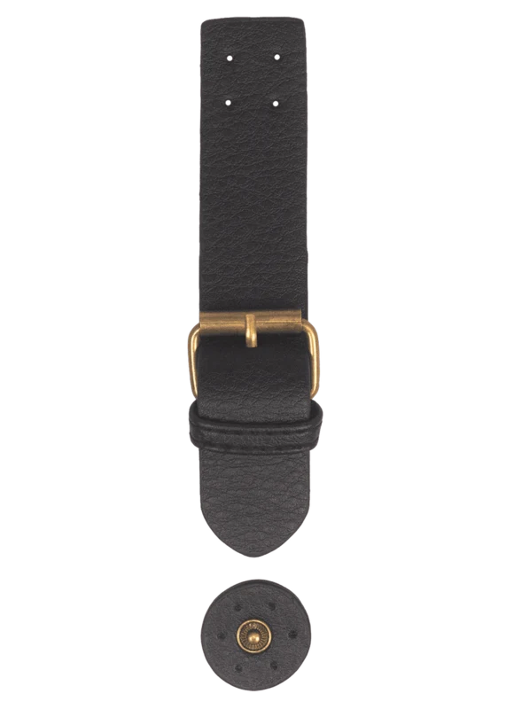 Go Handmade Clasp with press stud: Black/bronze