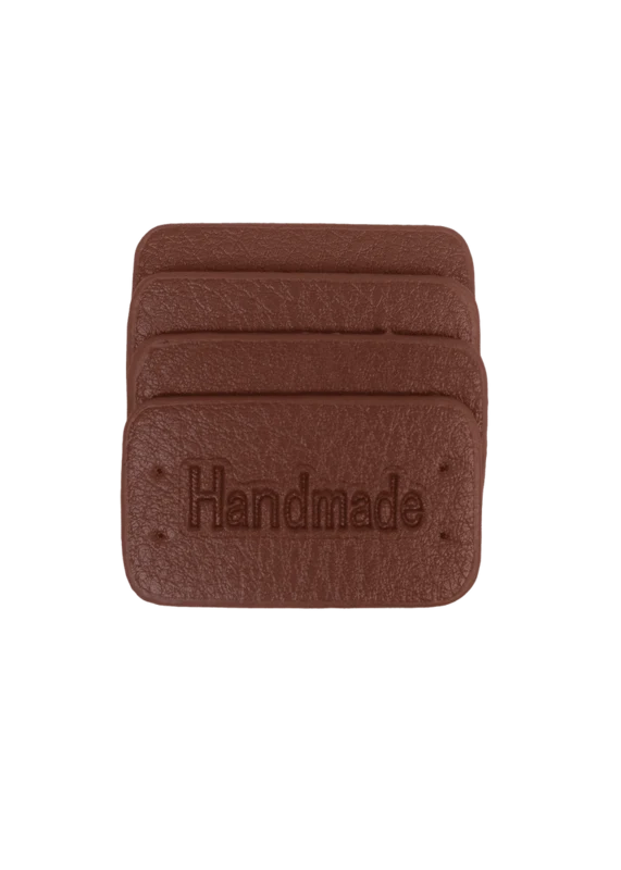 Go Handmade Handmade Label, 4 pcs: Brown