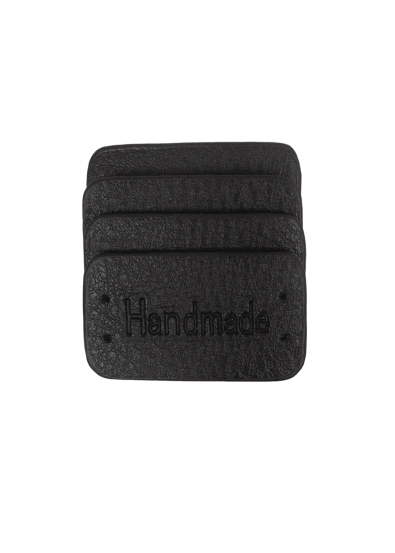 Go Handmade Handmade Label, 4 pcs: Black