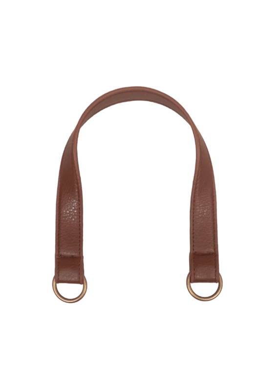 Go Handmade Bag Handle with O-ring: Brown/bronze