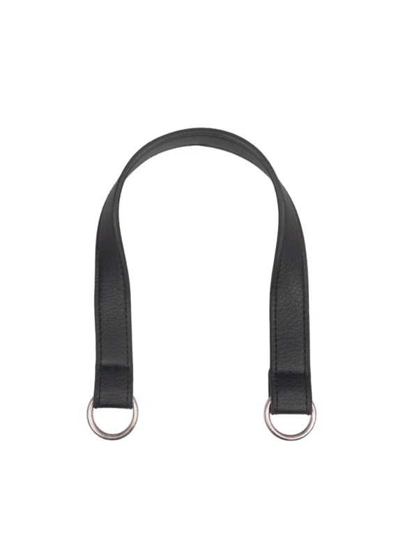 Go Handmade Bag Handle with O-ring: Black/silver