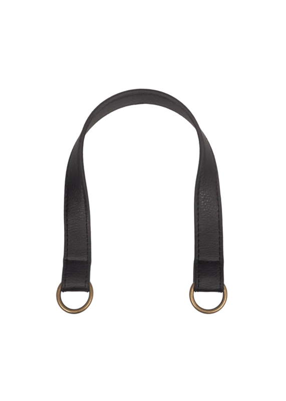 Go Handmade Bag Handle with O-ring: Black/bronze
