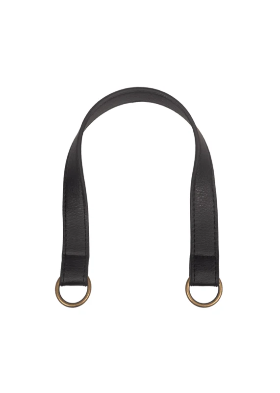 Go Handmade Bag Handle with O-ring: Black/bronze