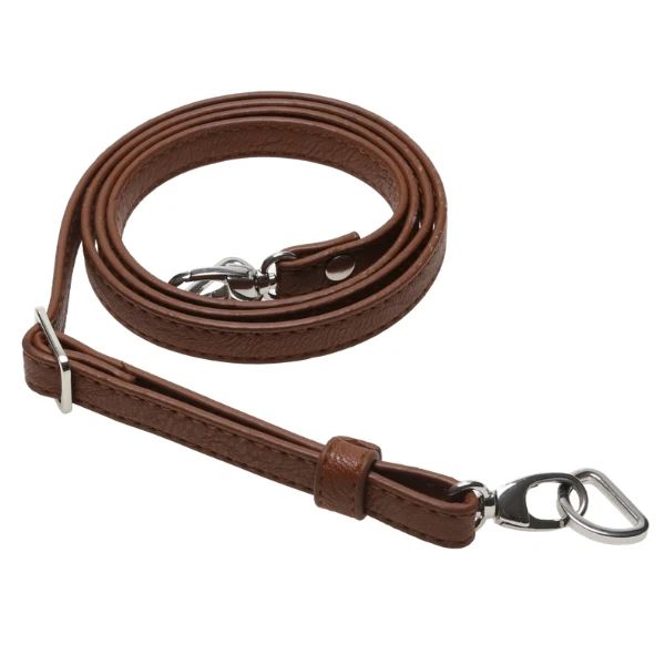 Go Handmade Bag Shoulder Strap 130 cm (51.18 in) 12 mm, Brown, Silver