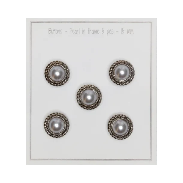 Buttons - Pearl in frame: Pearl
