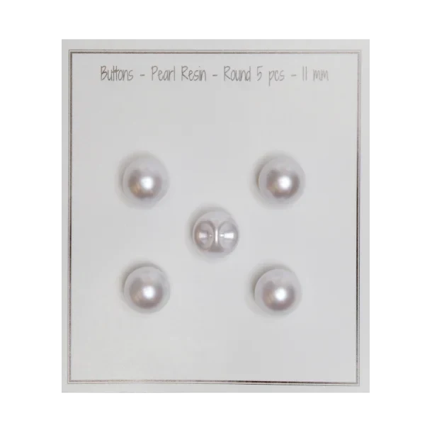 Go Handmade Pearl buttons: Round, Pearl