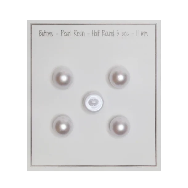 Go Handmade Pearl buttons: Half-round, Pearl