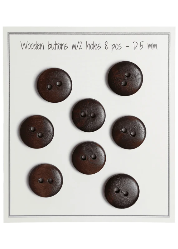 Go Handmade Wooden Buttons - UFO: 15 mm