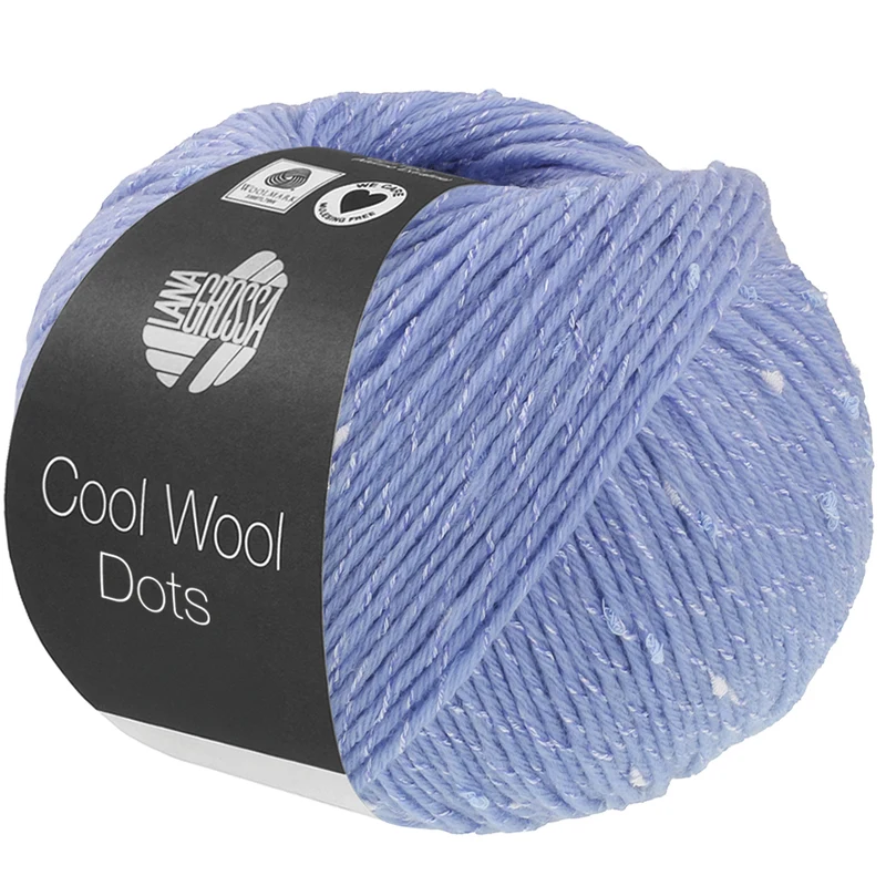 Lana Grossa Cool Wool Dots 01 Light blue
