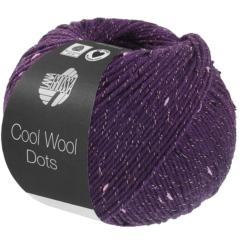 Lana Grossa Cool Wool Dots 03 Eggplant