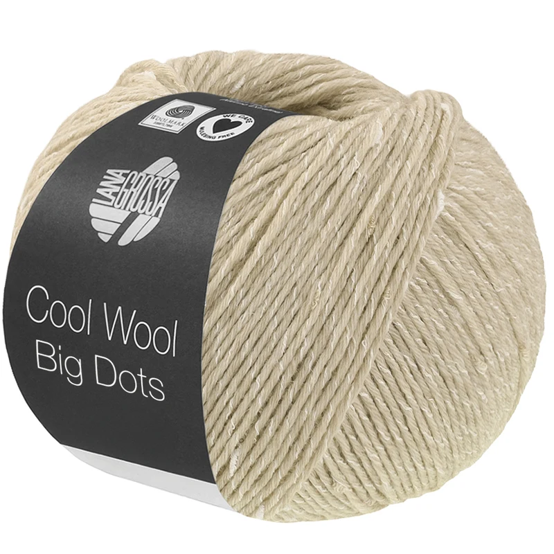 Lana Grossa Cool Wool Big Dots 112 Natural