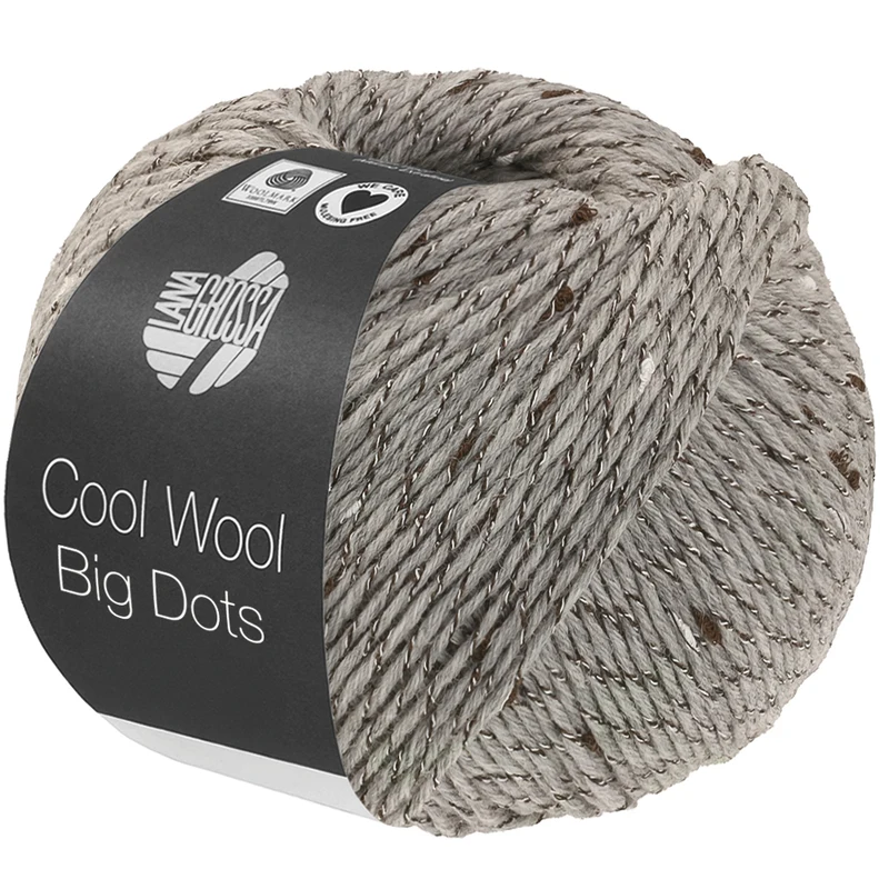 Lana Grossa Cool Wool Big Dots 109 Light gray