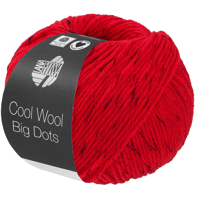 Lana Grossa Cool Wool Big Dots 105 Red