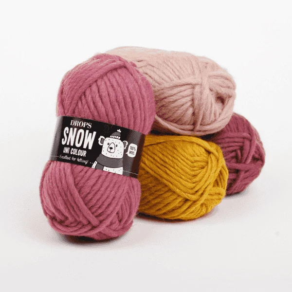 Chunky Wool Yarn Big Yarn Bulky Yarn DROPS SNOW ESKIMO Felting Yarn Winter Yarn  Knitting Yarn Crochet Yarn Feltable Yarn 