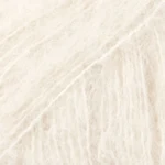 DROPS BRUSHED Alpaca Silk 01 Off white (Uni colour)