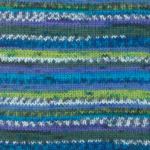 DROPS Fabel Print 677 Green turquoise