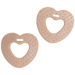 Go Handmade Teether Heart (2 pcs) 22064 Brown