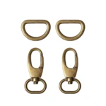 Go Handmade Lobster Clasp with D-Ring 35 mm (1.38 in) (2 pcs) Bronze